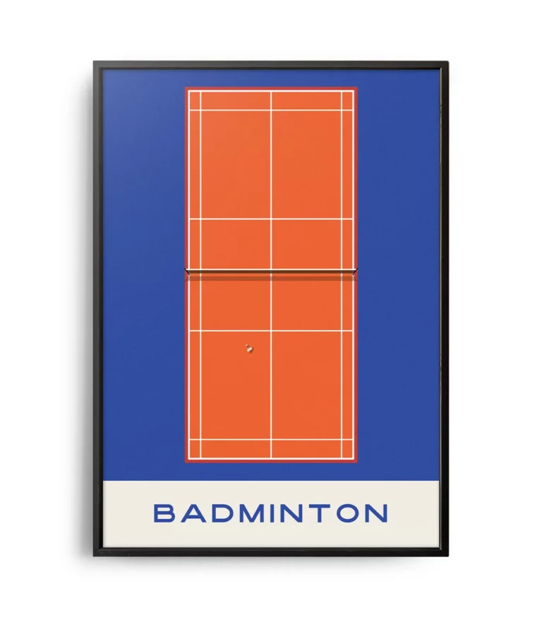 Mid-century modern Badminton poster