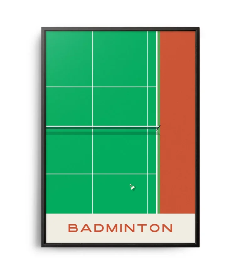 Mid-century modern Badminton poster