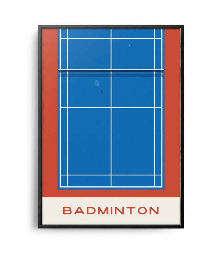 Mid-century modern Badminton poster