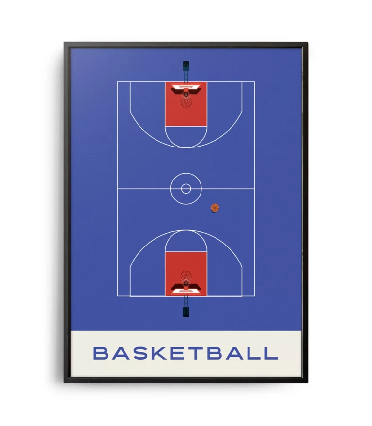 Mid-century modern Basketball poster