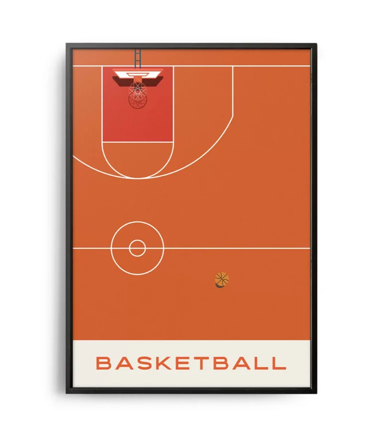 Mid-century modern Basketball poster