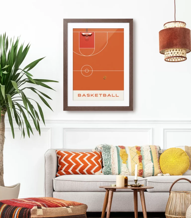 Mid-century modern Basketball poster