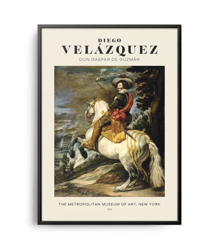 Mid-century modern Diego Velázquez Don Gaspar de Guzmán poster