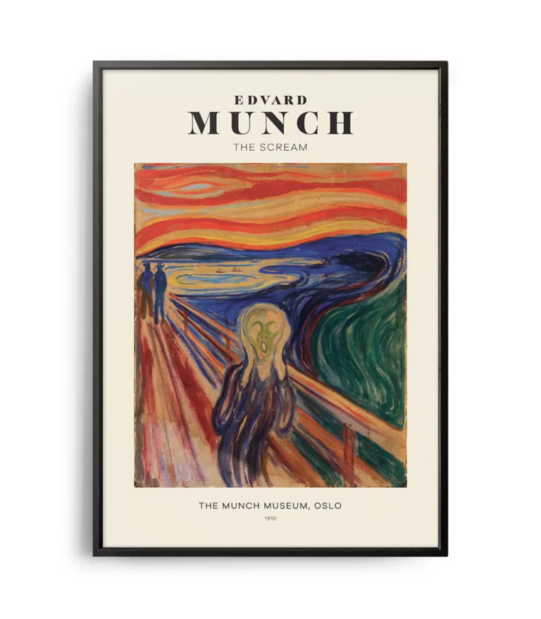 Mid-century modern Edvard Munch The Scream poster