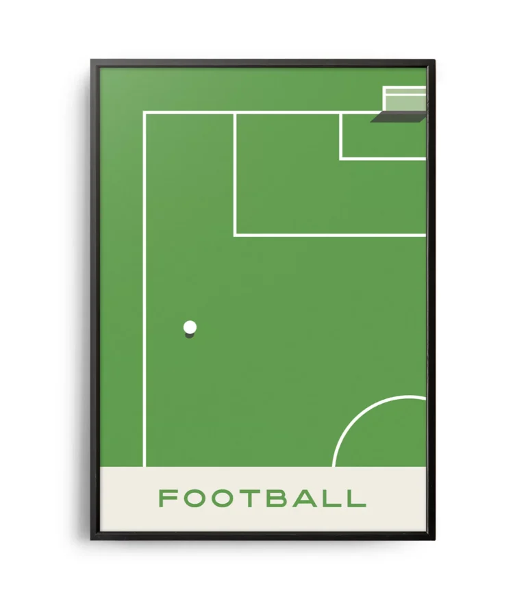 Mid-century modern Football poster