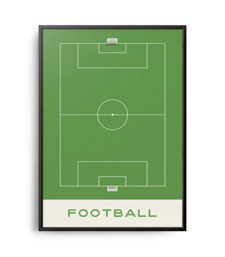 Mid-century modern Football poster