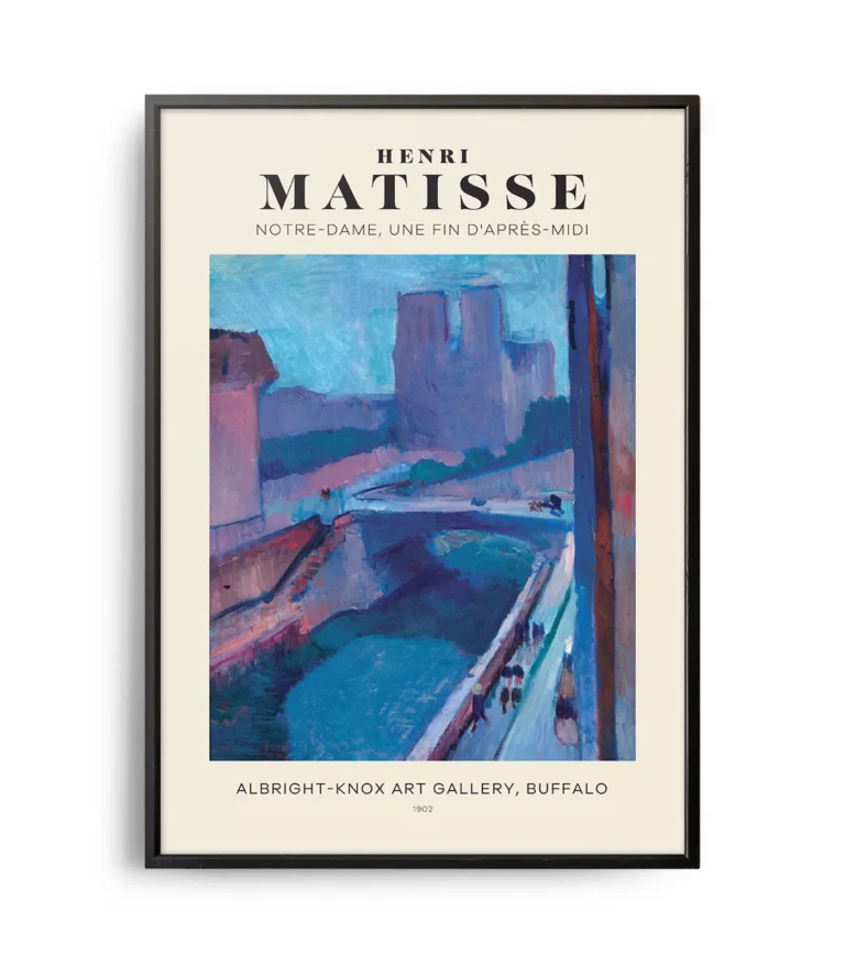Mid-century modern Henri Matisse Notre-Dame, une fin d'après-midi poster