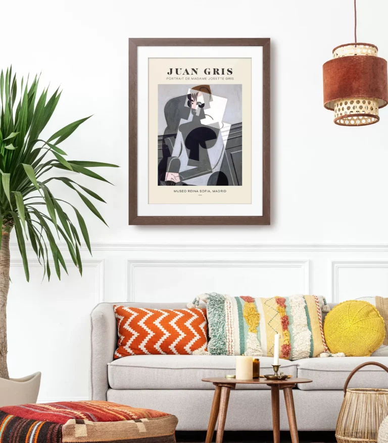 Mid-century modern Juan Gris Portrait of Josette Gris poster