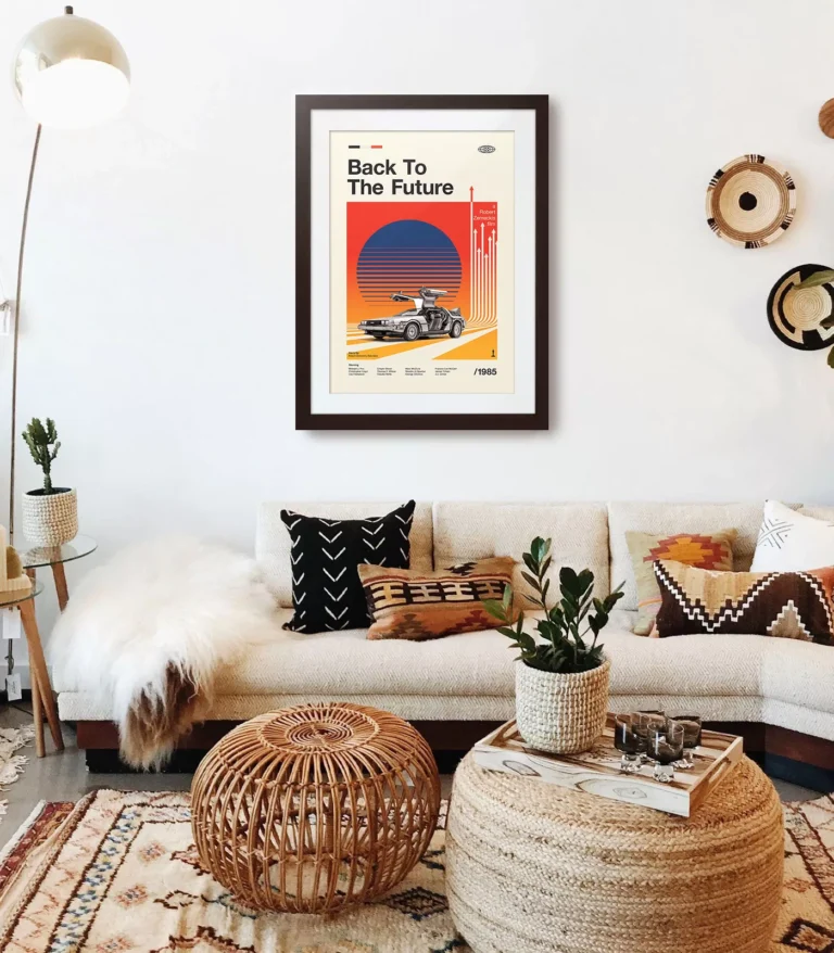 Mid-century modern Back to the Future movie poster