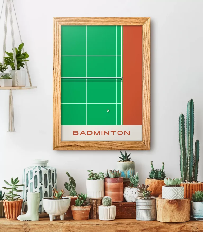 Mid-century modern Badminton poster