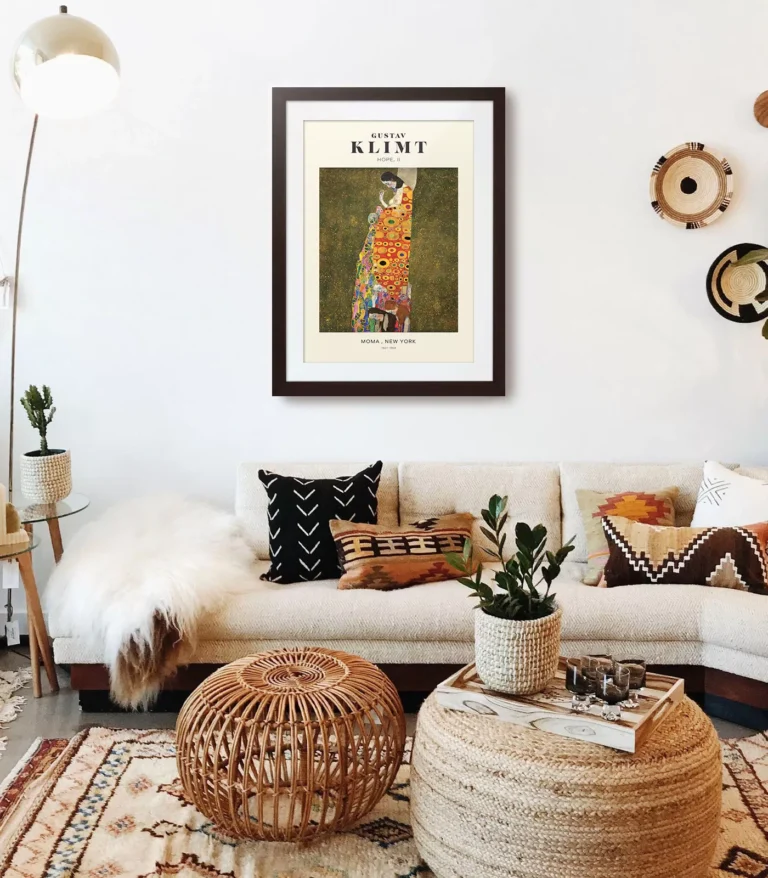 Mid-century modern Gustav Klimt Hope II poster