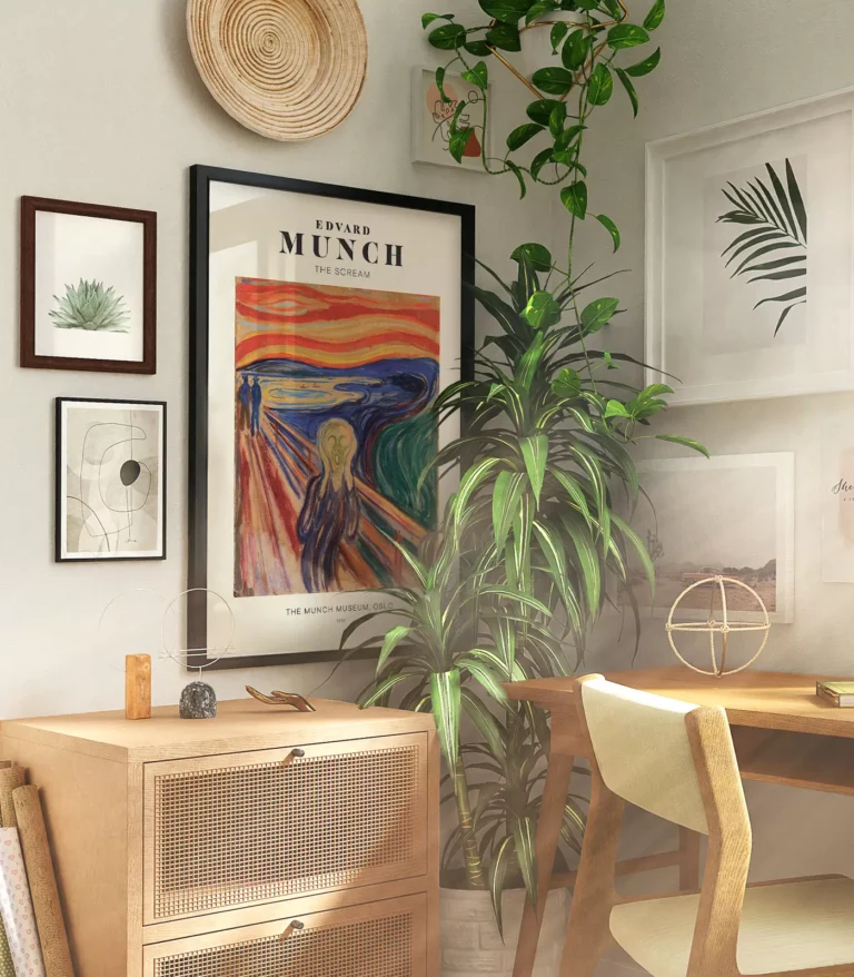 Mid-century modern Edvard Munch The Scream poster