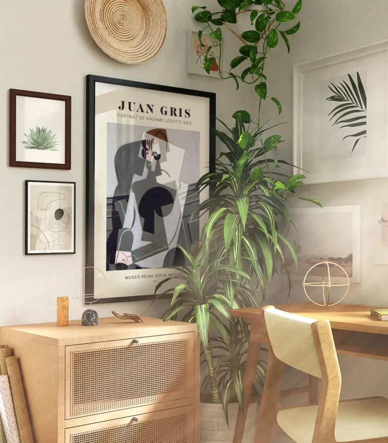 Mid-century modern Juan Gris Portrait of Josette Gris poster