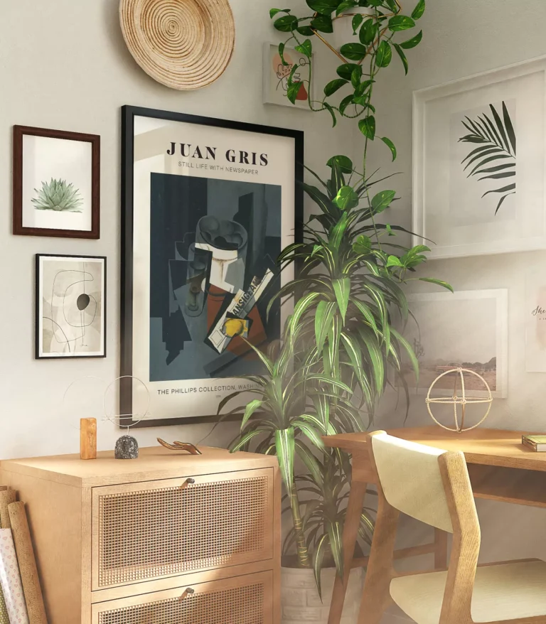 Mid-century modern Juan Gris Portrait of Josette Gris poster