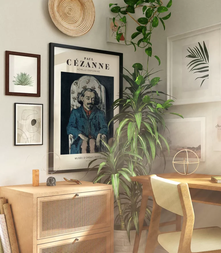 Mid-century modern Paul Cézanne Achille Emperaire poster