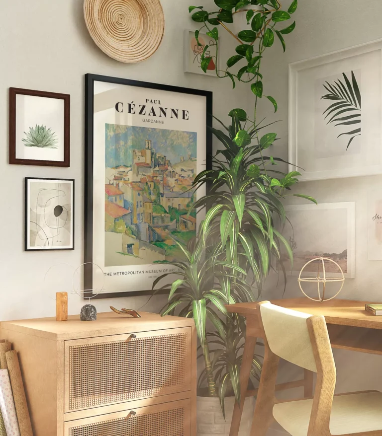 Mid-century modern Paul Cézanne Gardanne poster