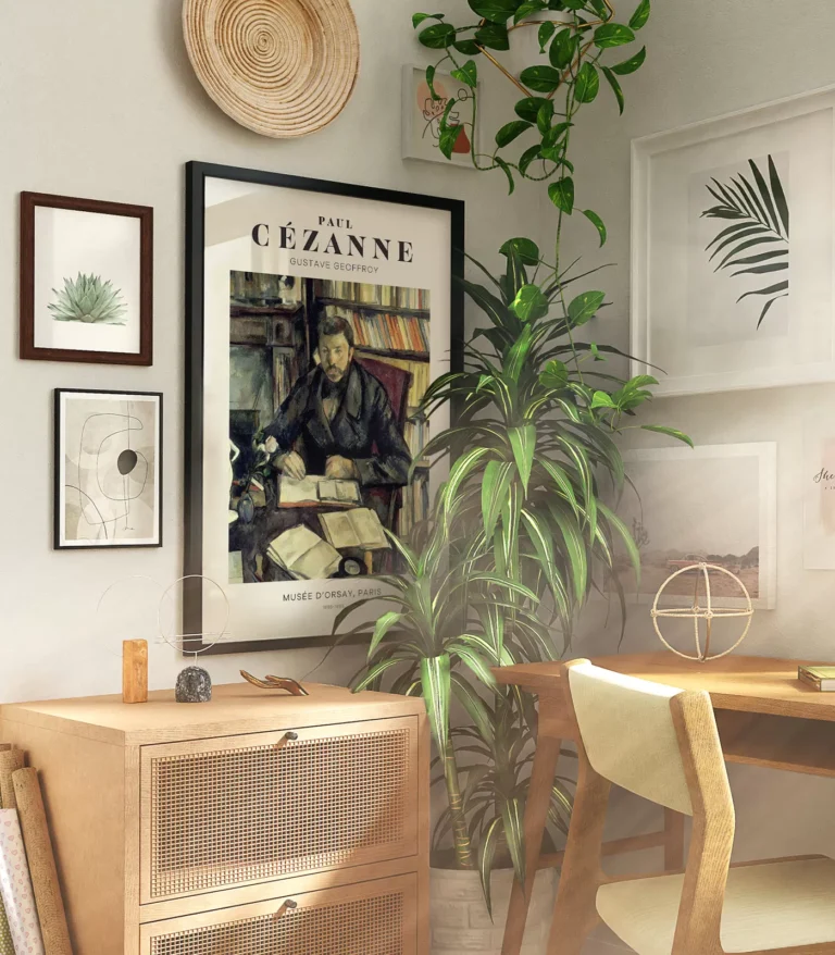 Mid-century modern Paul Cézanne Gustave Geoffroy poster