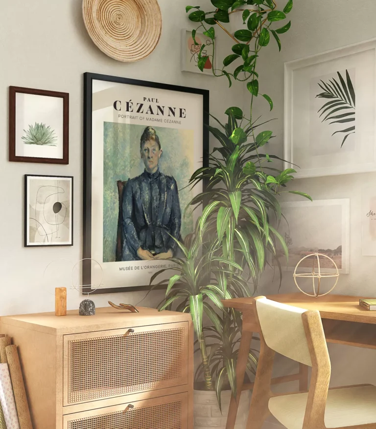 Mid-century modern Paul Cézanne Portrait of Madame Cézanne poster