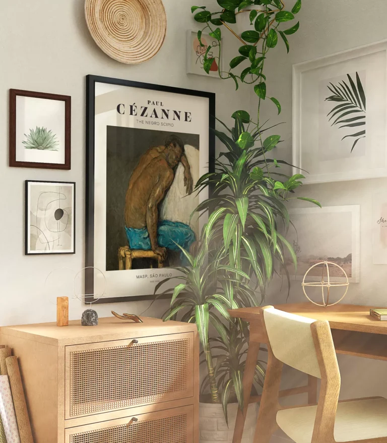 Mid-century modern Paul Cézanne The Negro Scipio poster