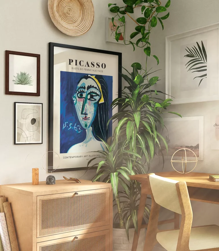 Mid-century modern Pablo Picasso Buste De Femme Nue Face poster