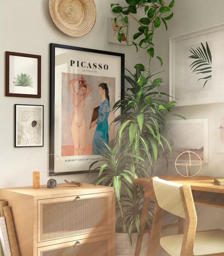 Mid-century modern Pablo Picasso La Toilette poster