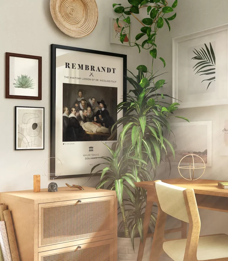 Mid-century modern Rembrandt The Anatomy Lesson of Dr. Nicolaes Tulp poster