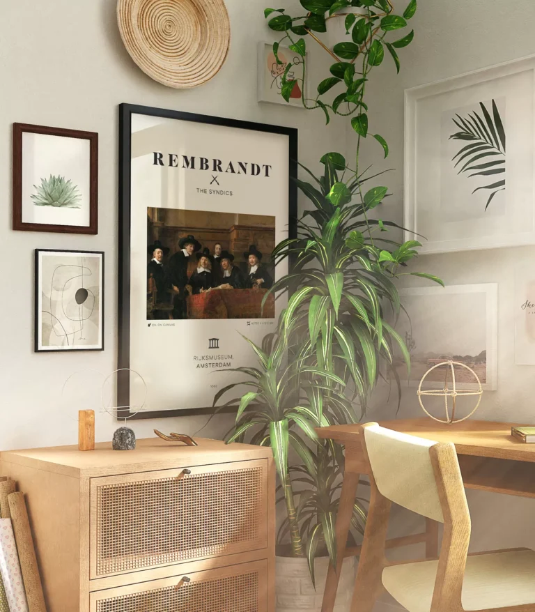 Mid-century modern Rembrandt The Syndics poster