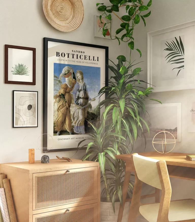 Mid-century modern Sandro Botticelli Judith with the Head of Holofernes poster