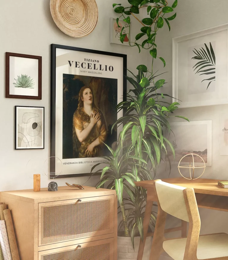 Mid-century modern Vecellio Mary Magdalene poster