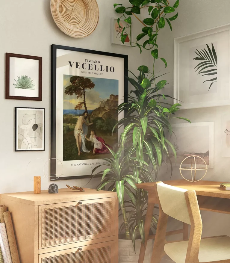 Mid-century modern Vecellio Noli me Tangere poster