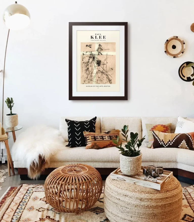 Mid-century modern Paul Klee Tightrope Walker (Seiltänzer) poster