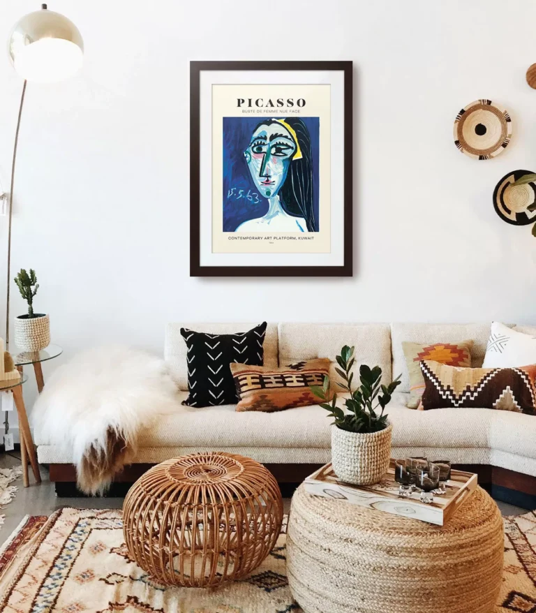 Mid-century modern Pablo Picasso Buste De Femme Nue Face poster