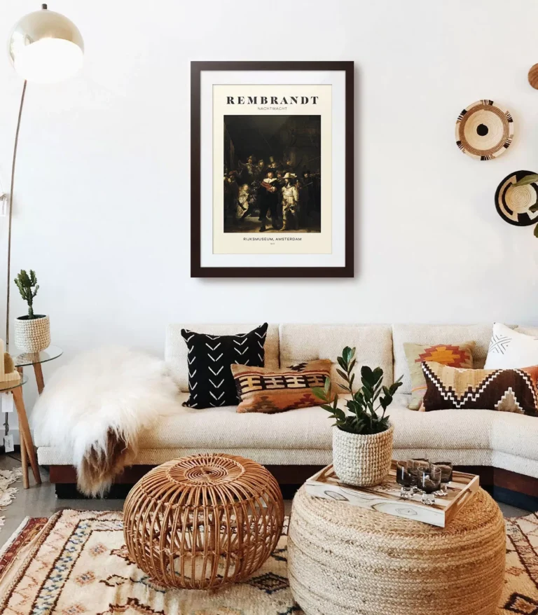 Mid-century modern Rembrandt Nachtwacht poster