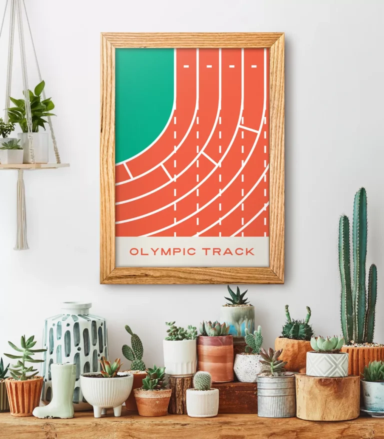 Mid-century modern Running poster