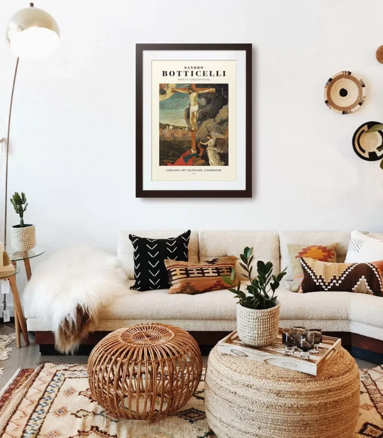 Mid-century modern Sandro Botticelli Mystic Crucifixion poster