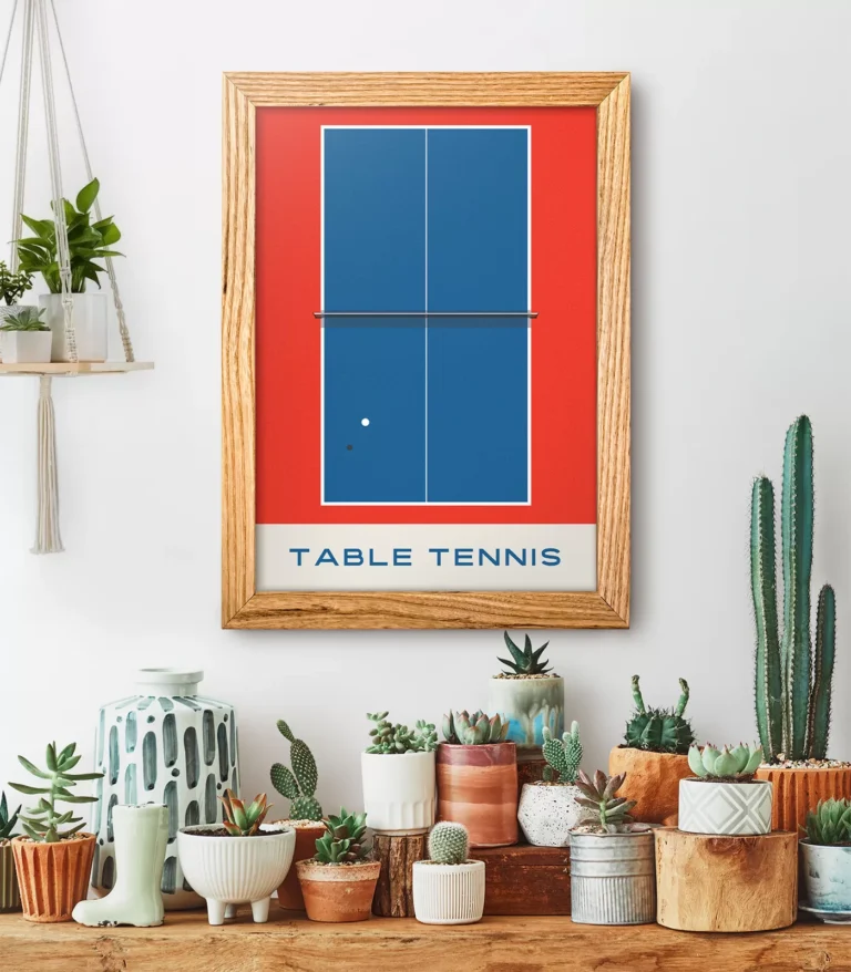 Mid-century modern Table Tennis poster