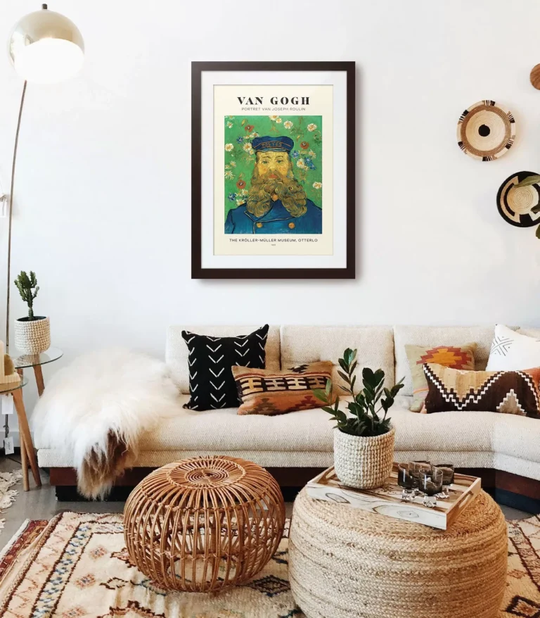 Mid-century modern Vincent van Gogh Portrait of Joseph Roulin poster