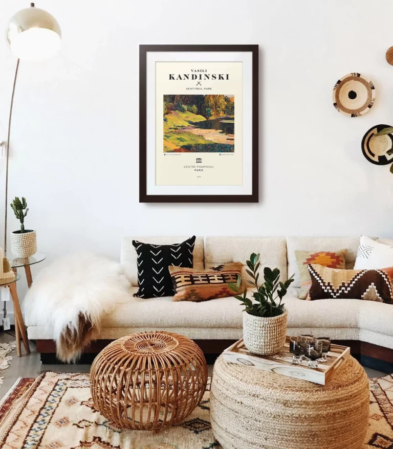 Mid-century modern Vasili Kandinski Akhtyrka, Park poster