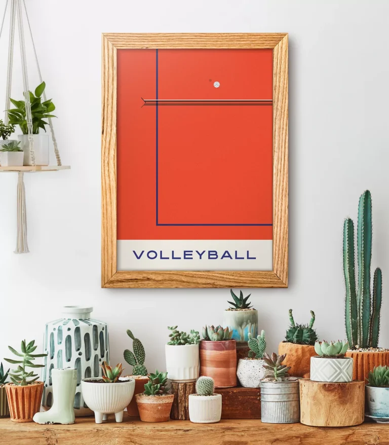 Mid-century modern Volleyball poster