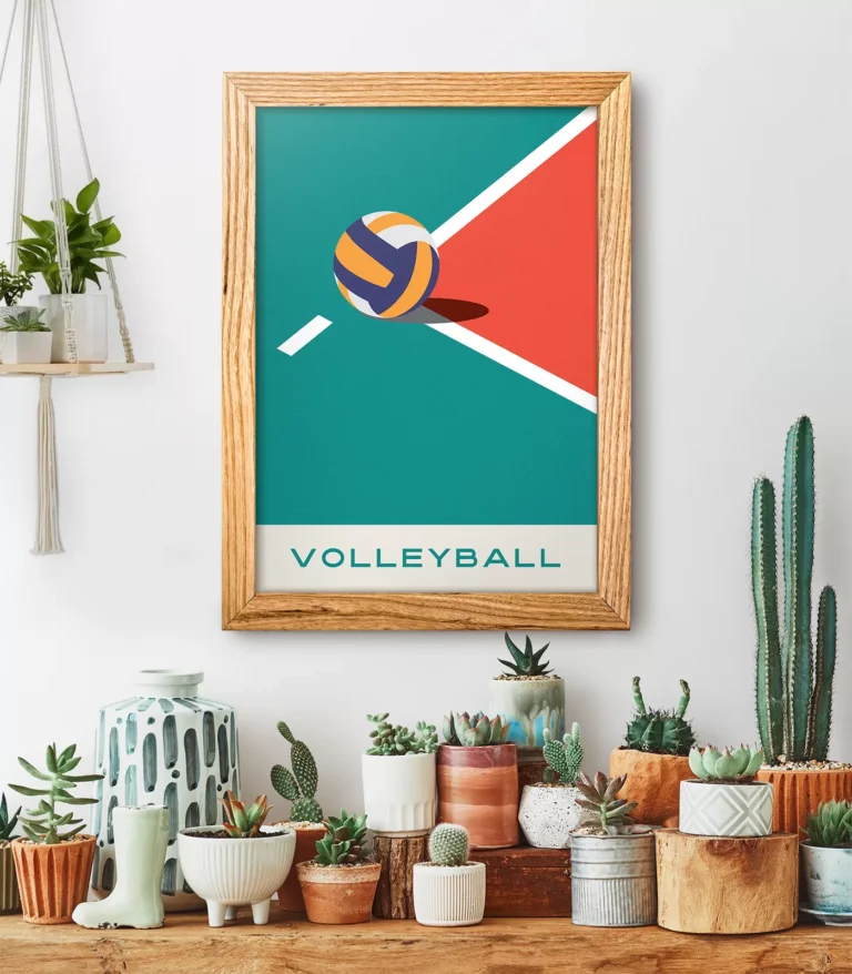 Mid-century modern Volleyball poster