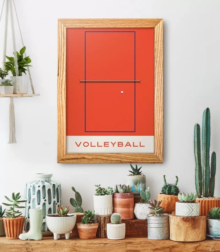 Mid-century modern Volleyball poster