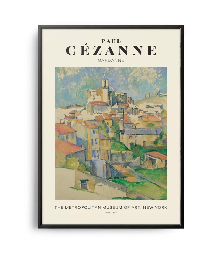 Mid-century modern Paul Cézanne Gardanne poster