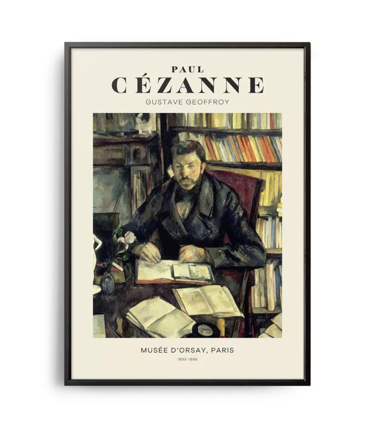 Mid-century modern Paul Cézanne Gustave Geoffroy poster