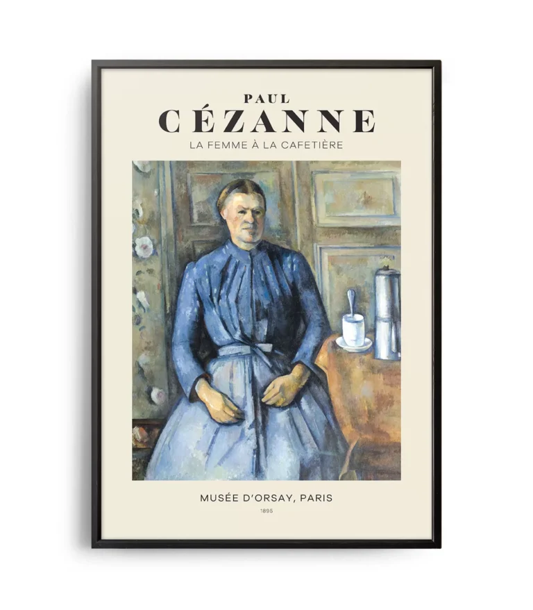 Mid-century modern Paul Cézanne La Femme à La Cafetière poster