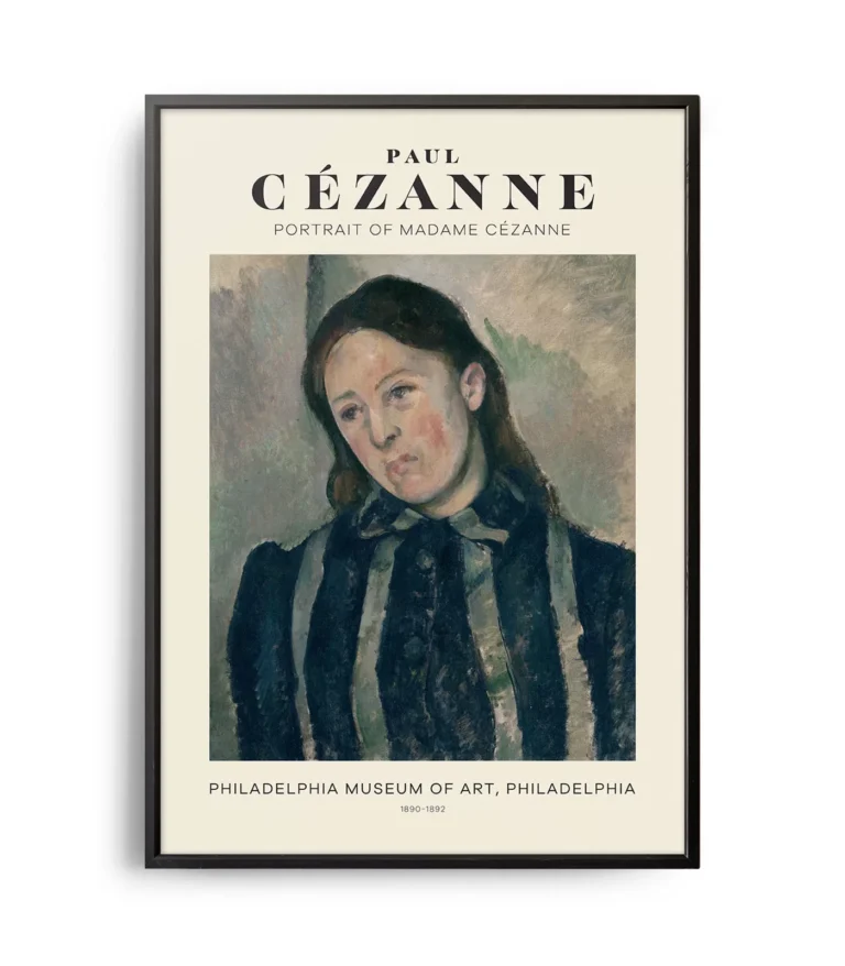 Mid-century modern Paul Cézanne Portrait of Madame Cézanne poster