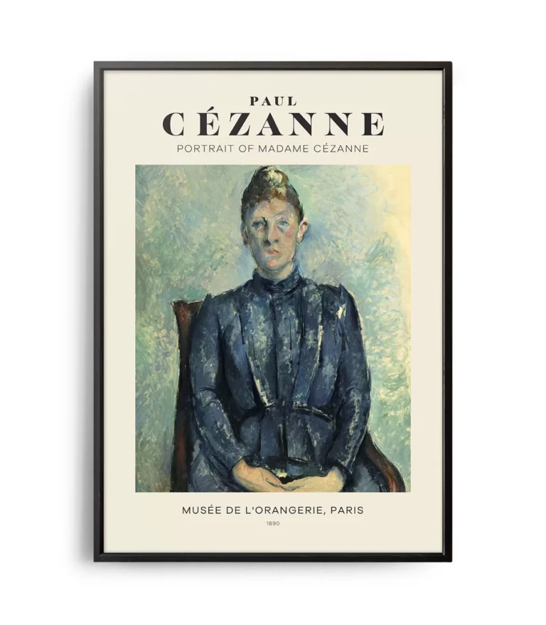Mid-century modern Paul Cézanne Portrait of Madame Cézanne poster