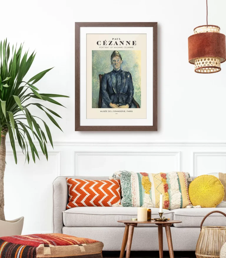 Mid-century modern Paul Cézanne Portrait of Madame Cézanne poster