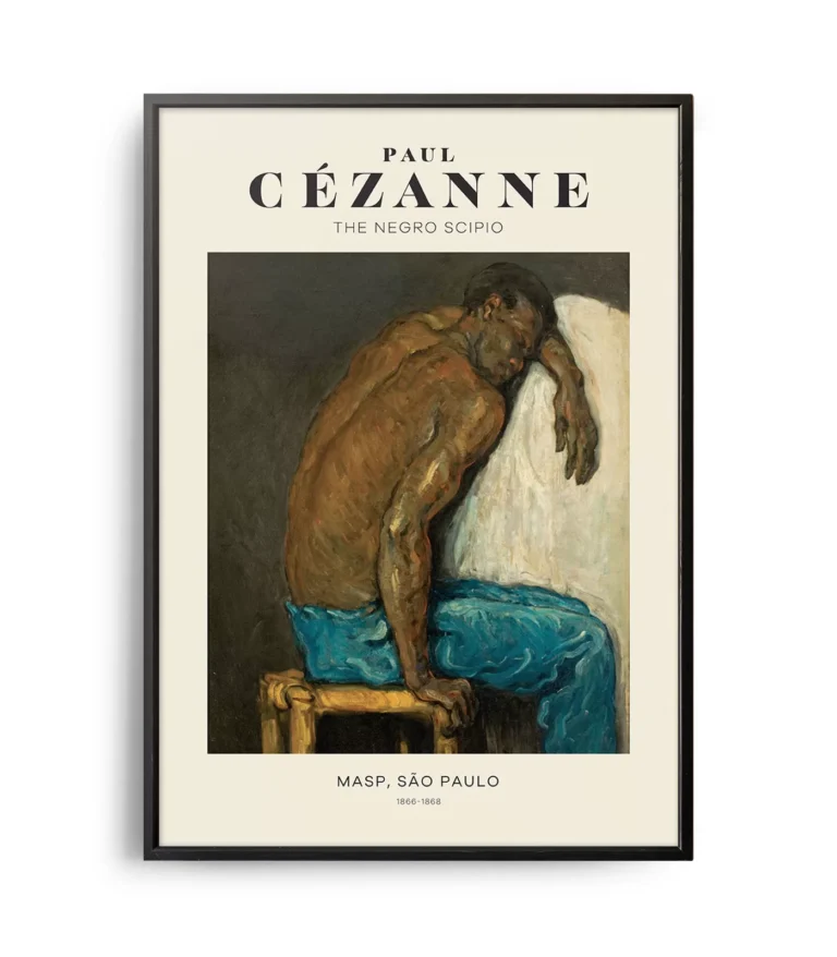 Mid-century modern Paul Cézanne The Negro Scipio poster