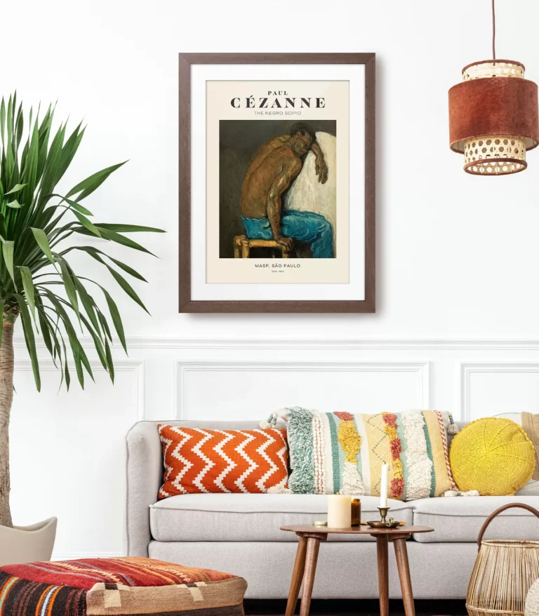 Mid-century modern Paul Cézanne The Negro Scipio poster