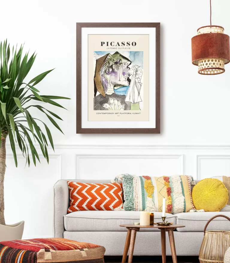Mid-century modern Pablo Picasso La Femme Qui Pleure (The Weeping Woman) poster